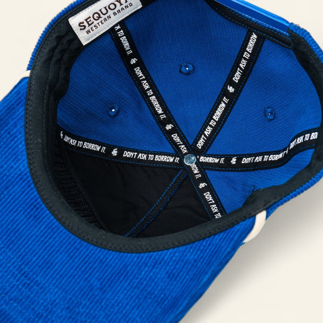 Buenos Noches Corduroy Snapback Blue