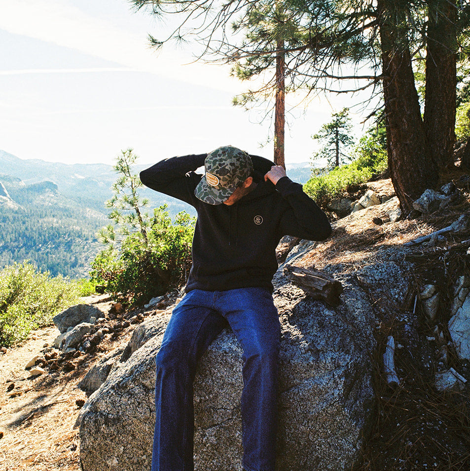 Branded Mid-Weight Hoodie Coal