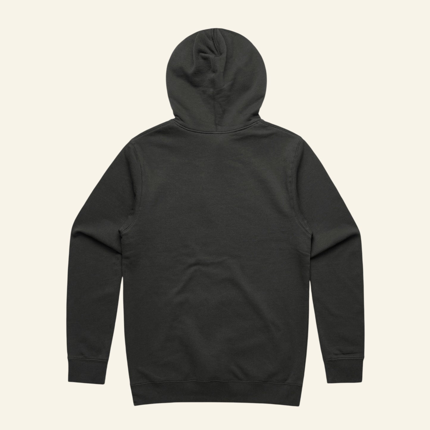 Branded Mid-Weight Hoodie Coal