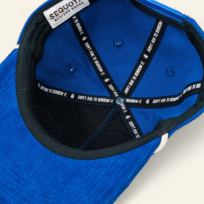 Buenos Noches Corduroy Snapback Blue