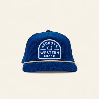 Buenos Noches Corduroy Snapback Blue
