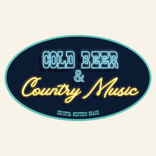 Cold Beer & Country Music Sticker