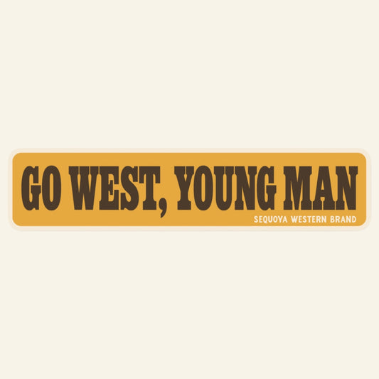 Go West, Young Man Sticker